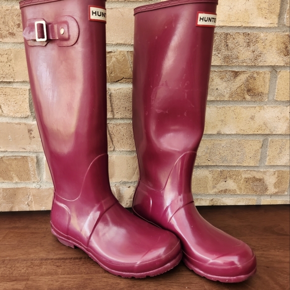 Hunter Shoes Womens Tall Adjustable Rain Boots Poshmark